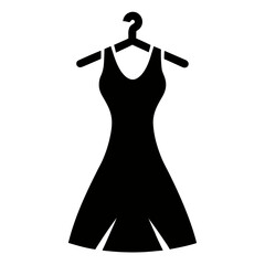 Female dress in clothesp  mocap icon line airt vactor outline Illustrations on white background.