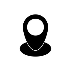 Map Pin icon outline editable stroke line drawing eps.