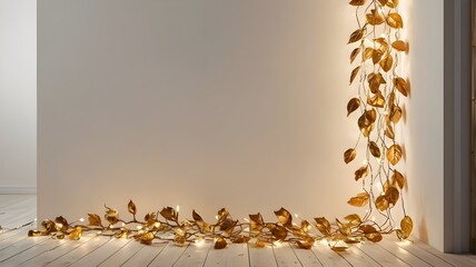 Luxe Gold Leaf Fairy Lights, Hanging Arrangement