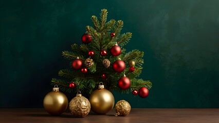 Luxury Holiday Decor in Emerald Green and Gold