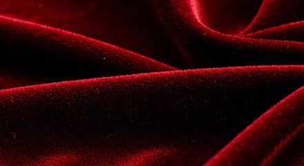 Red Velvet Fabric Texture