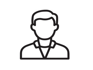 Modern Blogger Illustration with Sleek Elegant Vector Line Style