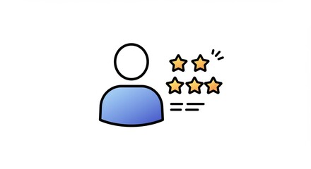 Customer satisfaction survey results with five star rating and positive feedback