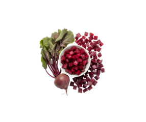 Fresh Beetroot Juice and Detox Water with Mint, Turmeric, and Ingredients in Glass and Jug – HD Photorealistic Beverage on White Background
