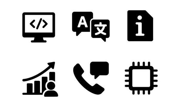 Comprehensive tech icons set for digital interfaces and designs
