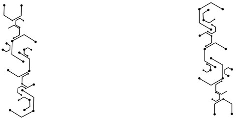 Fototapeta premium Abstract hexagonal network with connecting dots and lines on white background. Futuristic digital circuit design for blockchain, AI, technology, science, web, and innovation concepts.