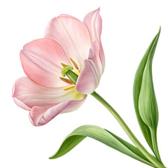 Naklejka premium Vibrant Tulip Flower