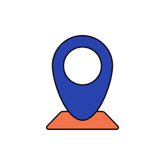 Magnifying Glass icon outline editable stroke line drawing eps