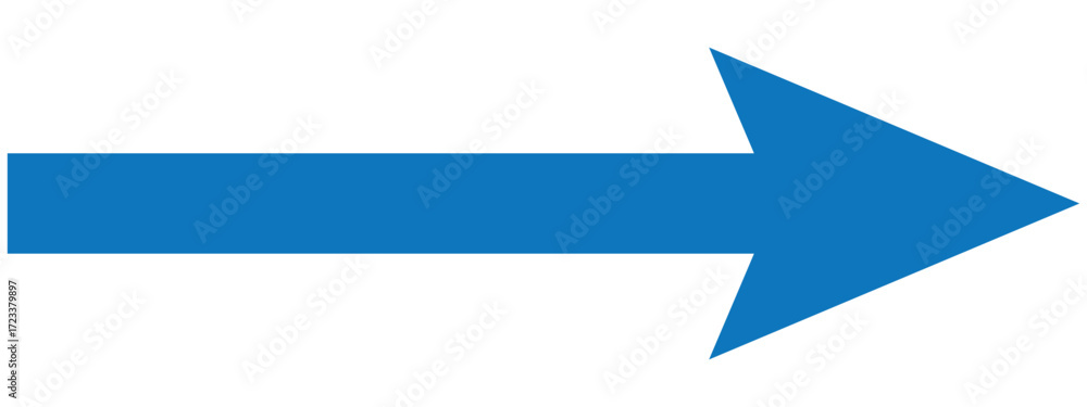 Poster long arrow vector. long arrow icon. vector of trendy long arrow pointing right in flat style. horizo