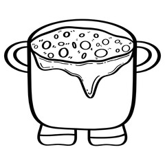 Isolate Halloween element digital sticker, icon, sign, T Shirt design or coloring and more.	

