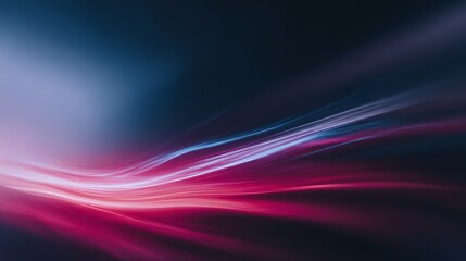 Naklejka premium streak. Abstract motion blur with vibrant color streaks, conveying dynamic energy against a dark, softly glowing background. public awareness campaigns.