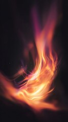 Fototapeta premium streak. Abstract motion blur with vibrant color streaks, conveying dynamic energy against a dark, softly glowing background. public awareness campaigns.