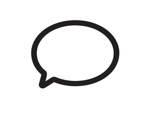 Modern chat communication symbol designed with clean minimalist vector