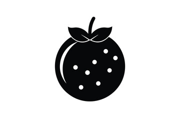 blueberry icon silhouette vector illustration