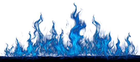 Dark background with vibrant blue fire