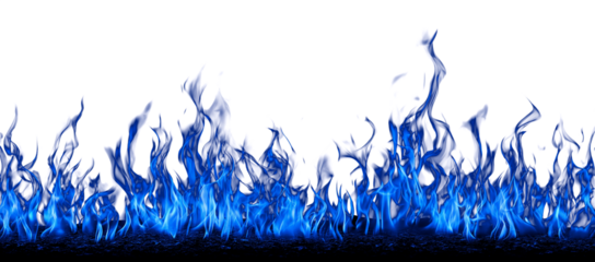 Dark background with vibrant blue fire