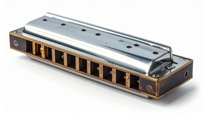 Vintage harmonica ready to play blues, country, and folk music with soulful sounds, a classic instrument for creating memorable melodies and musical joy