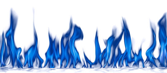 Dark background with vibrant blue fire