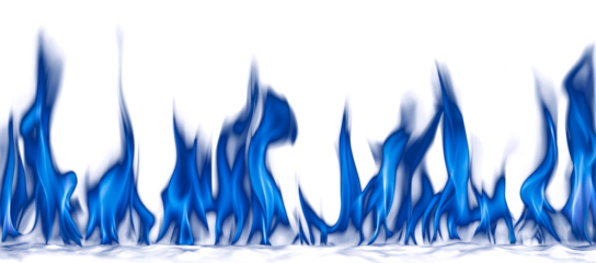 Dark background with vibrant blue fire