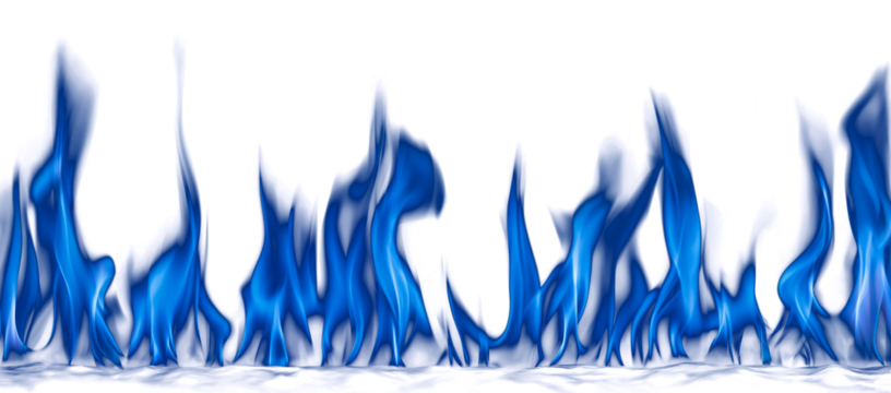 Dark background with vibrant blue fire