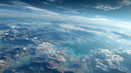 Aerial View of a Fantasy Landscape