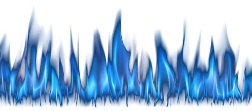 Dark background with vibrant blue fire