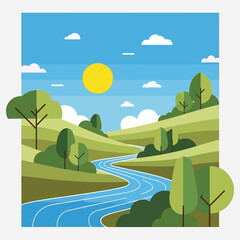 Whimsical Steampunk Airship Illustration with a Balloon and Propeller