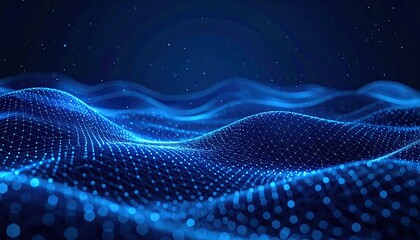 Abstract Digital Waveform.