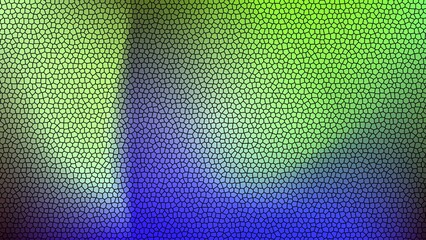 Vibrant Green and Blue Stained Glass Background