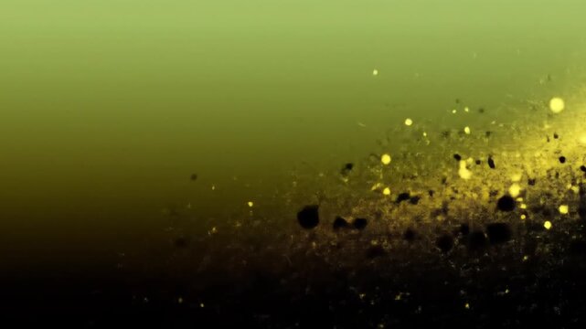 Abstract golden particles explosion
