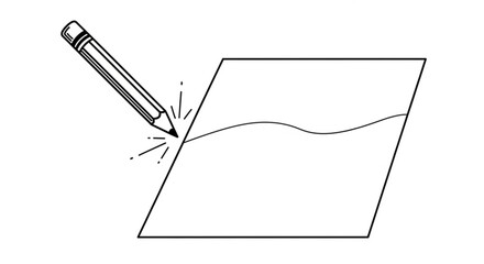 A pencil drawing a line, a simple yet powerful representation of creativity, design, and the art of expression