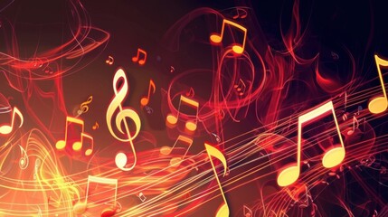 Musical Instrument & Science Scenes: Guitar Strings, Fiber Optic Lights & Computer Network Designs