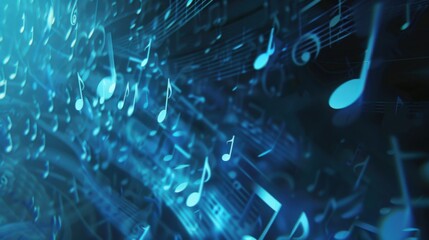 Musical Instrument & Science Scenes: Guitar Strings, Fiber Optic Lights & Computer Network Designs
