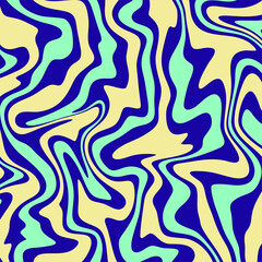 A visually striking abstract pattern featuring flowing organic shapes in harmonious pastel and deep blue hues creating a mesmerizing and dynamic aesthetic for creative design projects.