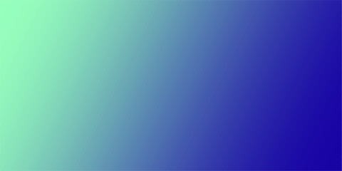 Obraz premium A smooth gradient transitions from a light mint green on the left to a deep indigo blue on the right, creating a serene and modern background for design.