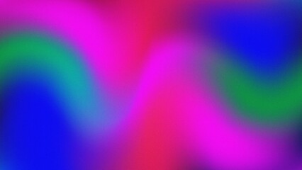 Abstract blurred background with blue, pink, red and green colors