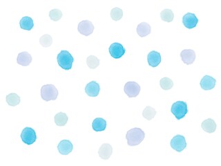 水色の水玉模様