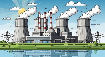 Power Plant Landscape.