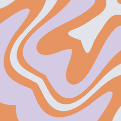 A Mesmerizing Swirl Pattern of Warm Orange Lilac and Crisp White Hues Evokes a Sense of Retro Nostalgia and Artistic Flair.
