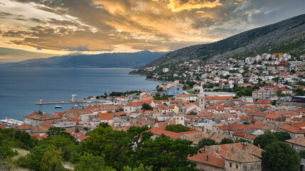 Widok na miasto Senj z twierdzy Nehaj © BMC