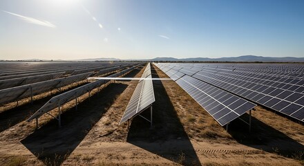 Solar Panels in Field.