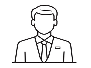 Flat style vector art customer self service symbol