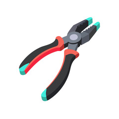 Obraz premium Black Pliers Tool Icon