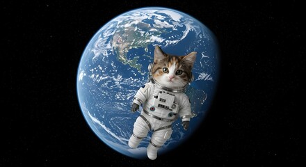 cat lost in space