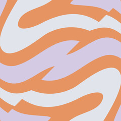 A Captivating Abstract Pattern Featuring Flowing Organic Shapes in Soft Pastel Hues Intertwined with Bold Orange Accents Creating a Dynamic Visual Composition.
