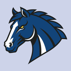 Fototapeta premium horse head logo sport illustration