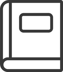 Notebook or journal icon with label
