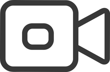 Video camera icon for recording or streaming