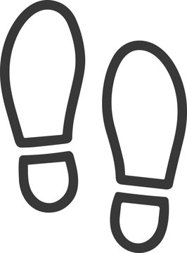 Footsteps icon symbolizing walking or progress