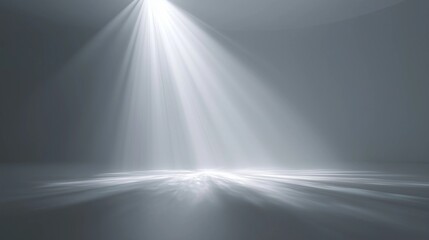 Light ray, volumetric lighting,white airy atmosphere,serene calm mood,copy space,banner